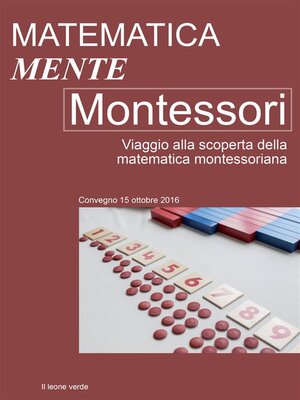 cover image of Matematica-mente Montessori